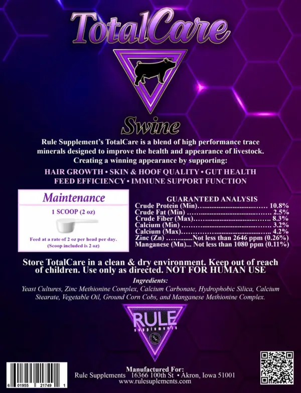 Total care swine 25lb by rule