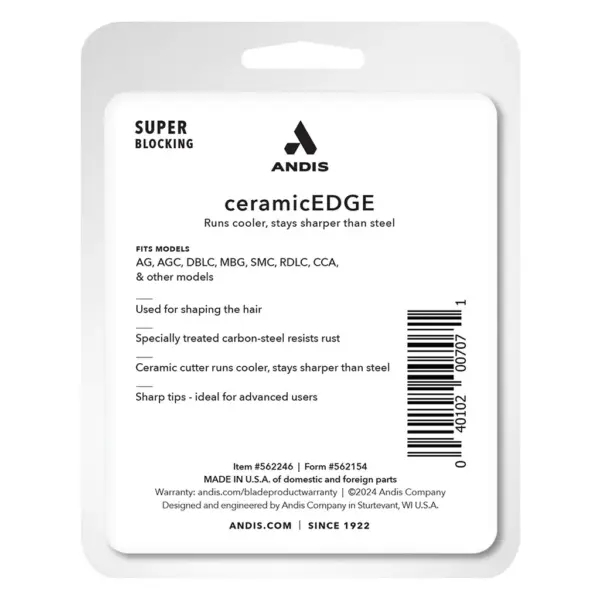 Andis ceramic super blocking blade