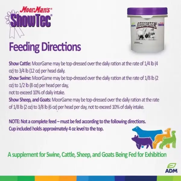 Moorman’s showtec moorgame, 18 lb.